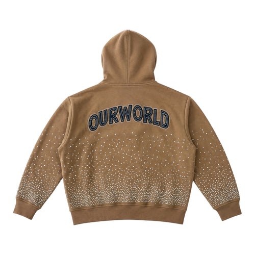 "1993 Legacy" Rhinestone Zip Ski Mask Hoodie